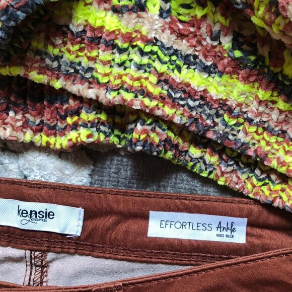 Kensie Jeans, Effortless Ankle, Rust Colored, Cropped Jeans, Sz: 8/29(see msmts) - Picture 13 of 13